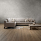 Tulbagh Fabric Corner Couch Left - Dusted Taupe - 2