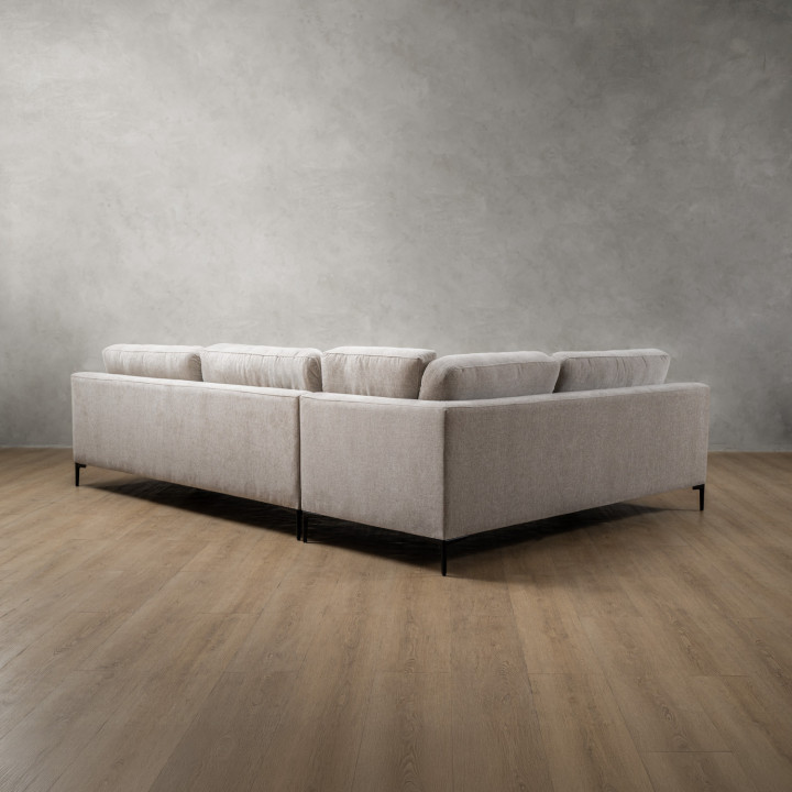 Tulbagh Fabric Corner Couch Left - Dusted Taupe - 7