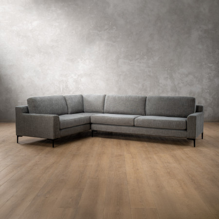Tulbagh Fabric Corner Couch Left - Forest Ash