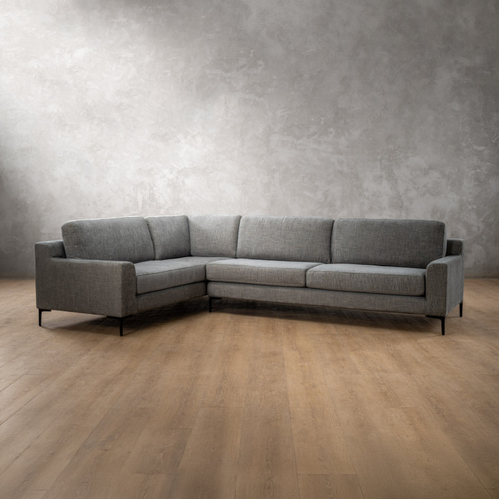 Tulbagh Fabric Corner Couch Left - Forest Ash - 1