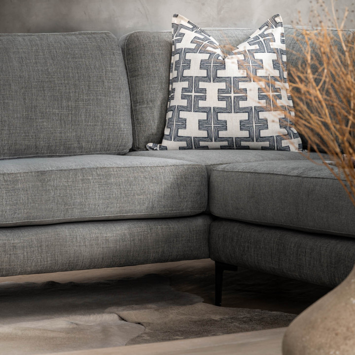 Tulbagh Fabric Corner Couch Left - Forest Ash - 4