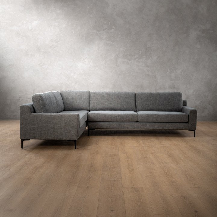 Tulbagh Fabric Corner Couch Left - Forest Ash - 5