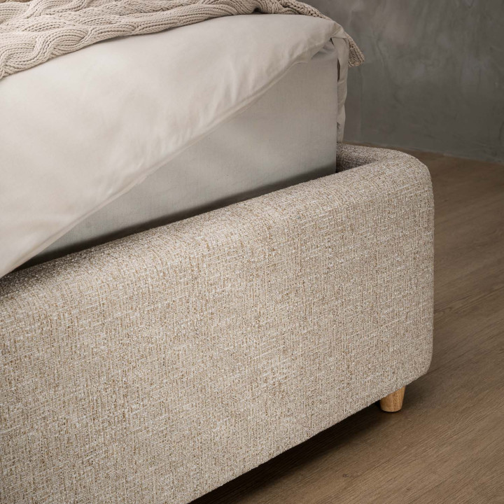 Elysia Storage Bed - King XL - Limestone - 6