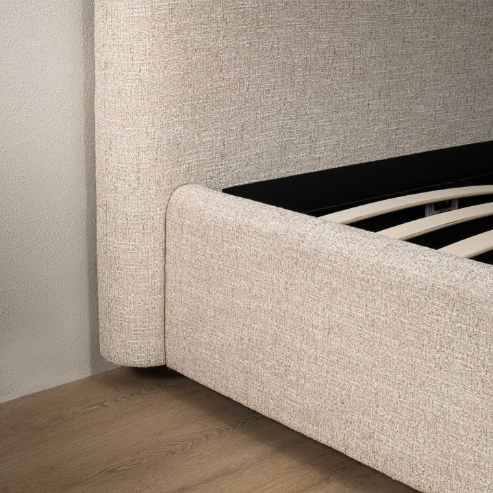Elysia Storage Bed - King XL - Limestone - 10