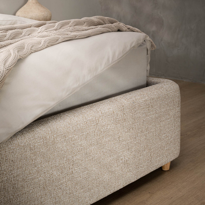 Elysia Storage Bed - Queen - Limestone - 8