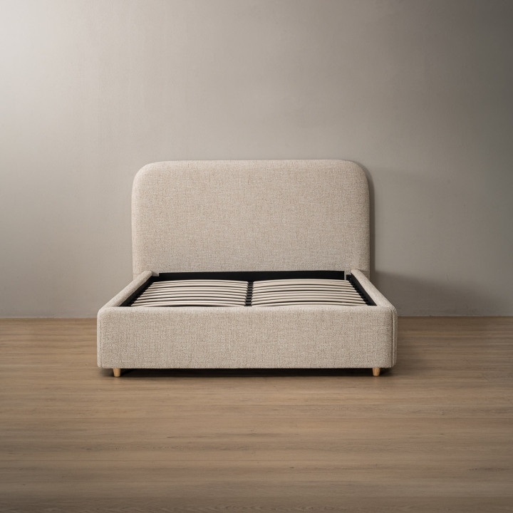 Elysia Storage Bed - Queen - Limestone - 9