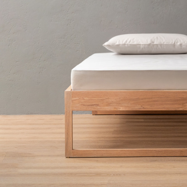 Swazi Bed Base - Single - Oak - 2