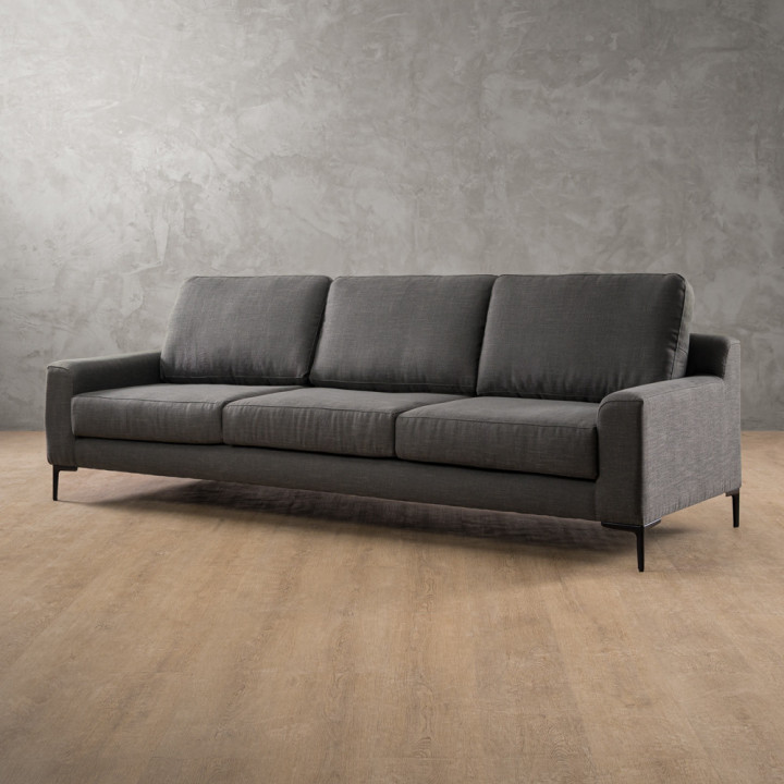 Tulbagh 4-Seater Fabric Couch - Juniper Graphite - 3