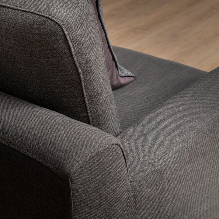 Tulbagh 4-Seater Fabric Couch - Juniper Graphite - 7