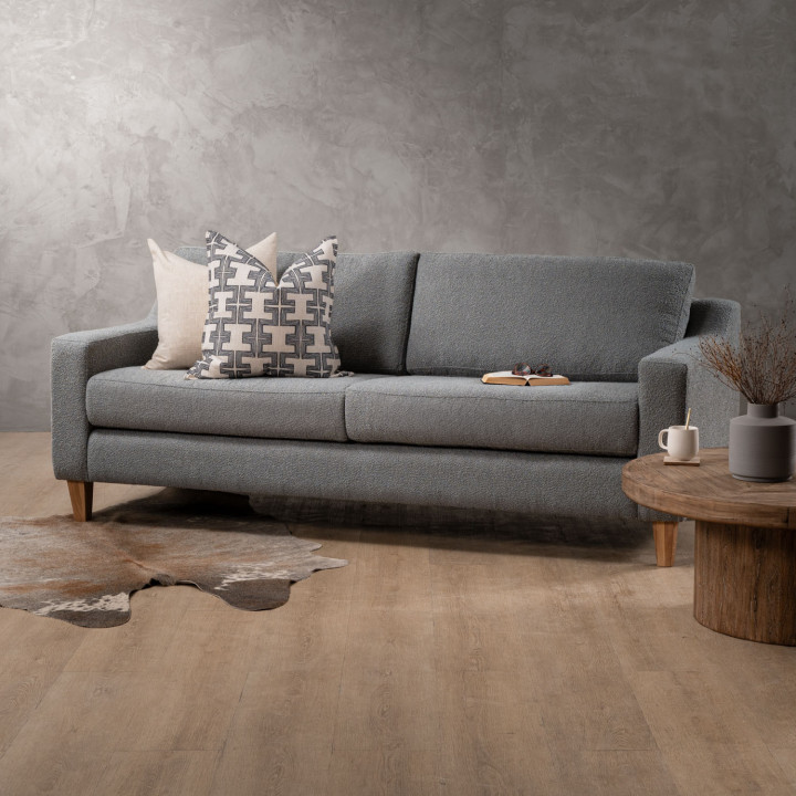 Douglas 3-Seater Fabric Couch - Dove Grey - 2