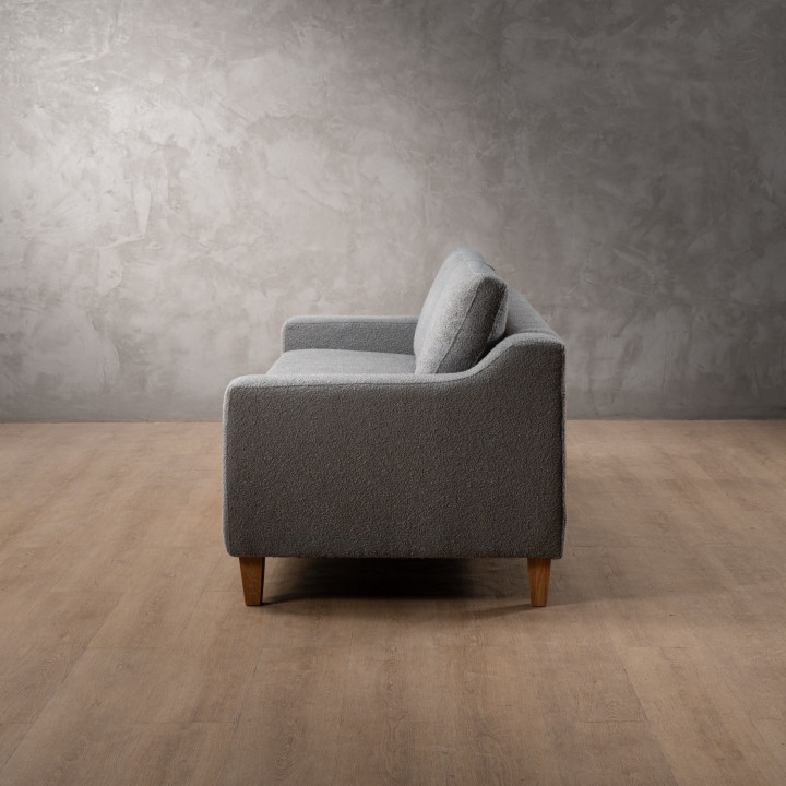 Douglas 3-Seater Fabric Couch - Dove Grey - 5