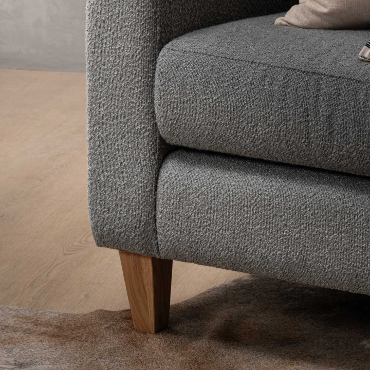 Douglas 3-Seater Fabric Couch - Dove Grey - 8