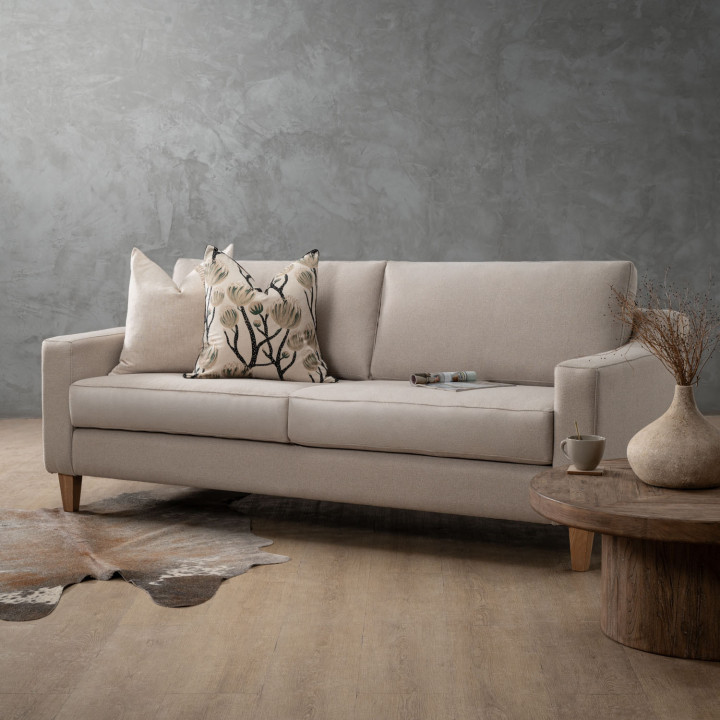 Douglas 3-Seater Fabric Couch - Nordic Sand - 2