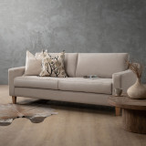 Douglas 3-Seater Fabric Couch - Nordic Sand - 2