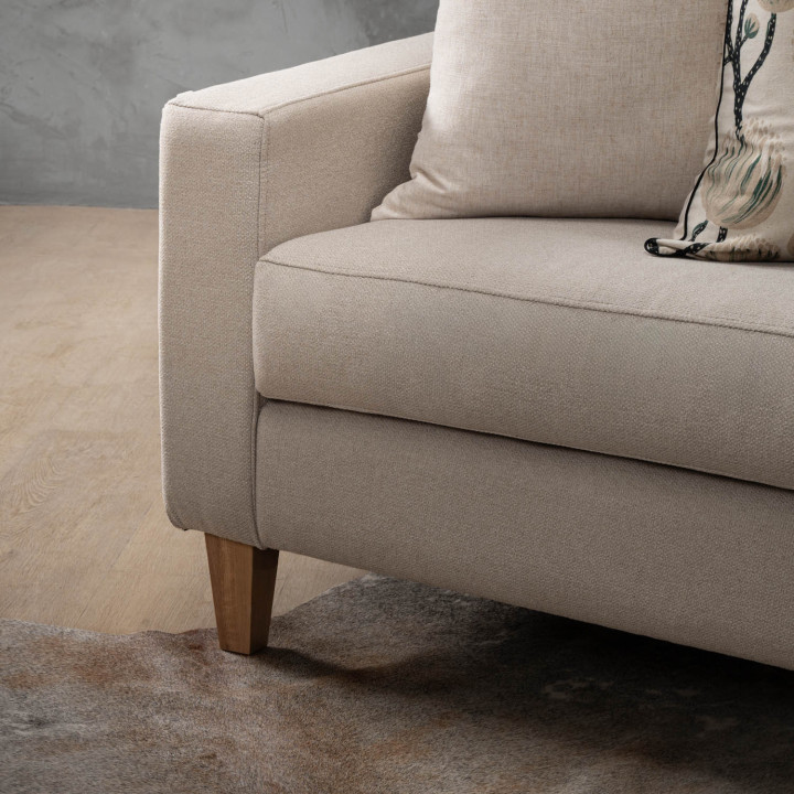 Douglas 3-Seater Fabric Couch - Nordic Sand - 4