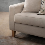 Douglas 3-Seater Fabric Couch - Nordic Sand - 4