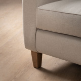 Douglas 3-Seater Fabric Couch - Nordic Sand - 9