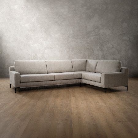 Tulbagh Fabric Corner Couch Right - Dusted Taupe - 1