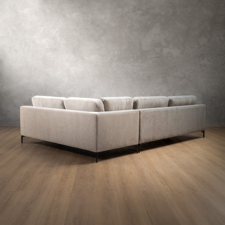 Tulbagh Fabric Corner Couch Right - Dusted Taupe - 7