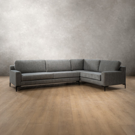 Tulbagh Fabric Corner Couch Right - Forest Ash