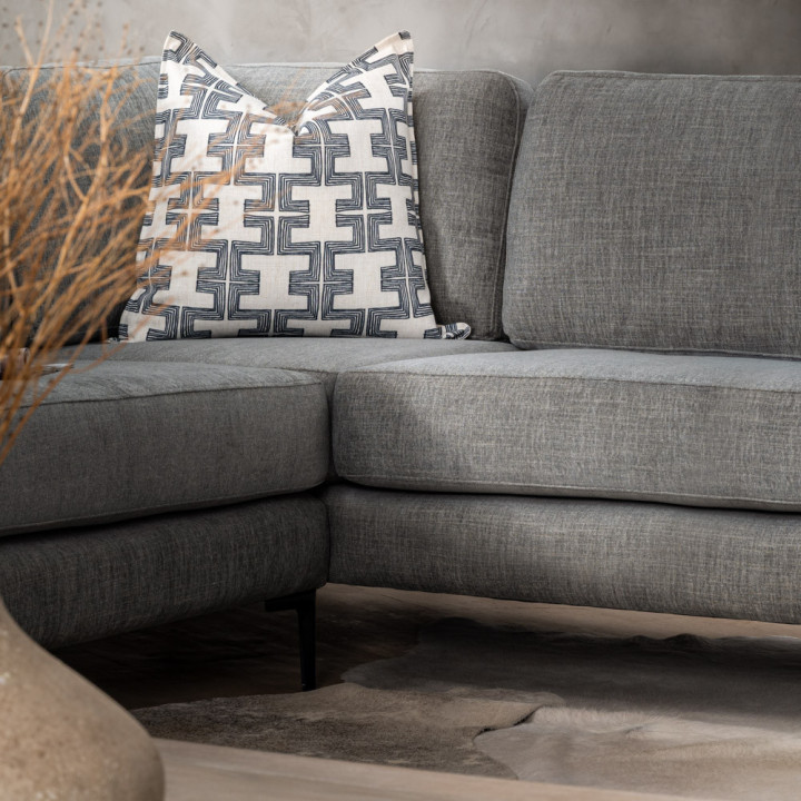 Tulbagh Fabric Corner Couch Right - Forest Ash - 4
