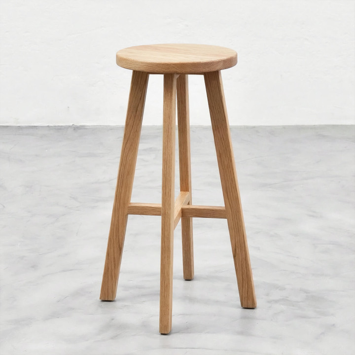 Demo - Rhodes Tall Bar Stool - Oak - 1