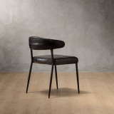 Nivo Leather Dining Chair - Obsidian - 4