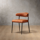 Nivo Leather Dining Chair - Bourbon - 1