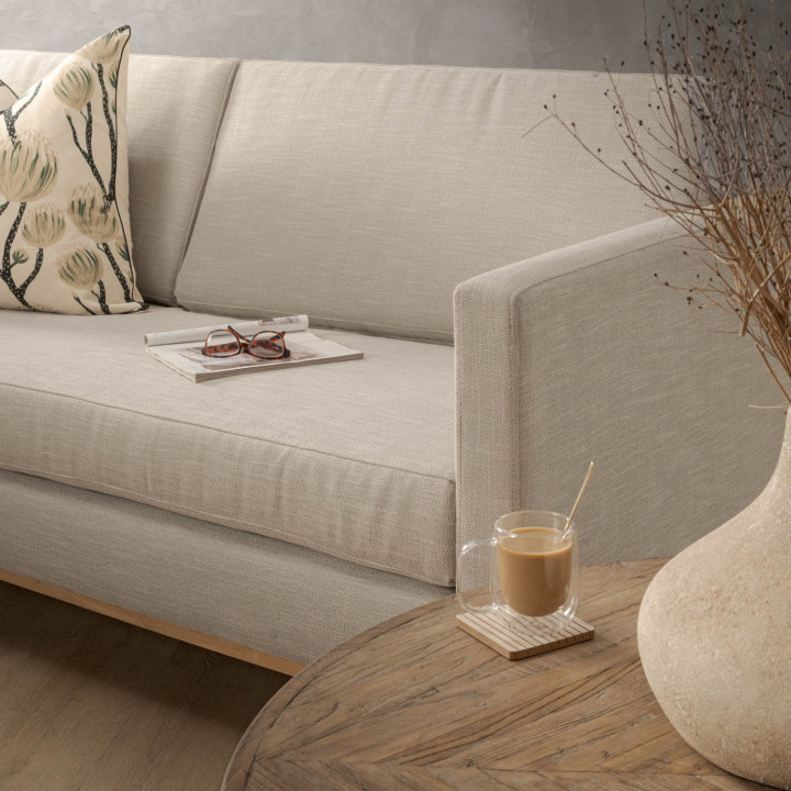 Cape Town 3-Seater Fabric Couch - Juniper Stone - 5