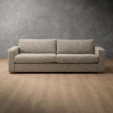 Clanwilliam 3-Seater Fabric Couch - Stone Pixels - 1