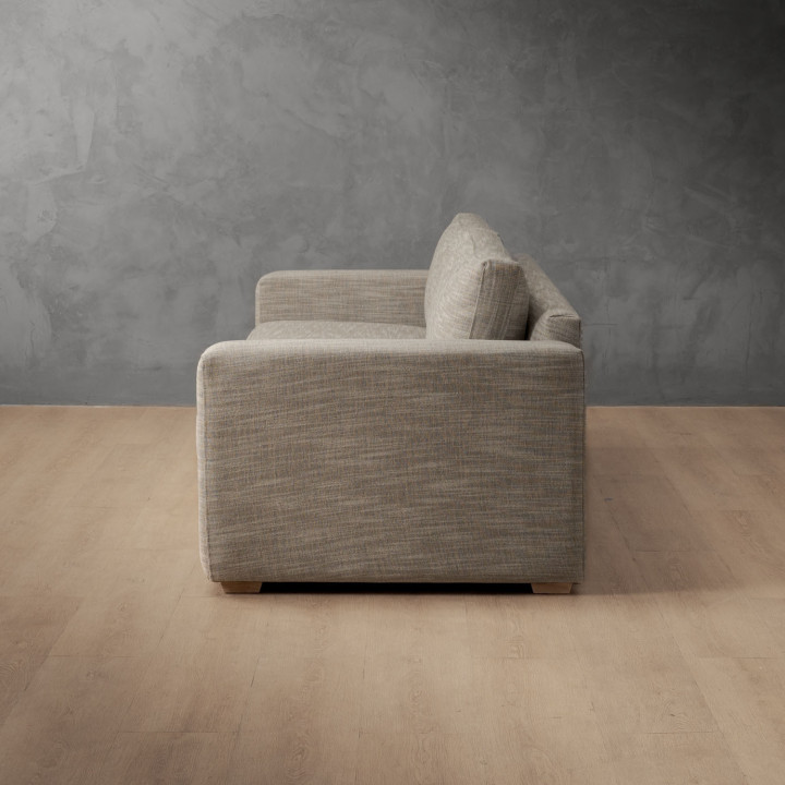 Clanwilliam 3-Seater Fabric Couch - Stone Pixels - 3