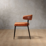 Nivo Leather Dining Chair - Bourbon - 3