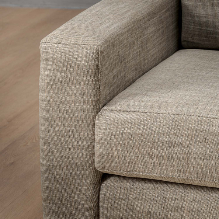 Clanwilliam 3-Seater Fabric Couch - Stone Pixels - 5