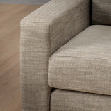 Clanwilliam 3-Seater Fabric Couch - Stone Pixels - 5