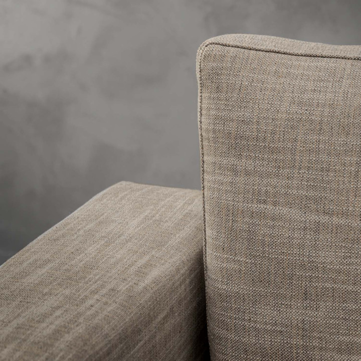 Clanwilliam 3-Seater Fabric Couch - Stone Pixels - 6