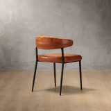 Nivo Leather Dining Chair - Bourbon - 4