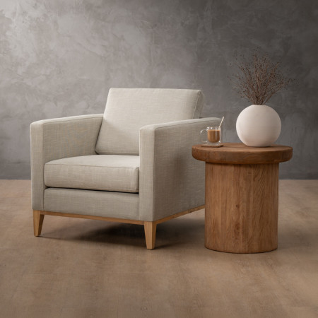 Cape Town Fabric Armchair - Juniper Stone
