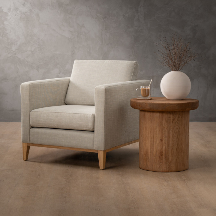 Cape Town Fabric Armchair - Juniper Stone - 3