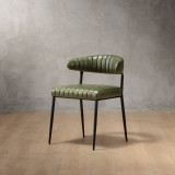 Nivo Leather Dining Chair - Vintage Green - 1