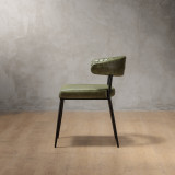 Nivo Leather Dining Chair - Vintage Green - 3
