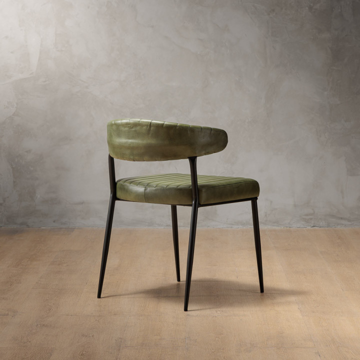 Nivo Leather Dining Chair - Vintage Green - 4