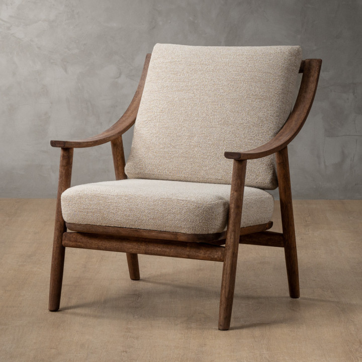 Mariclaire Fabric Armchair - Monarch Luna - 1