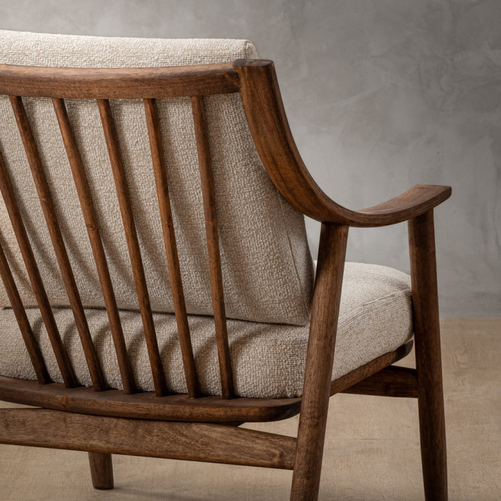 Mariclaire Fabric Armchair - Monarch Luna - 7