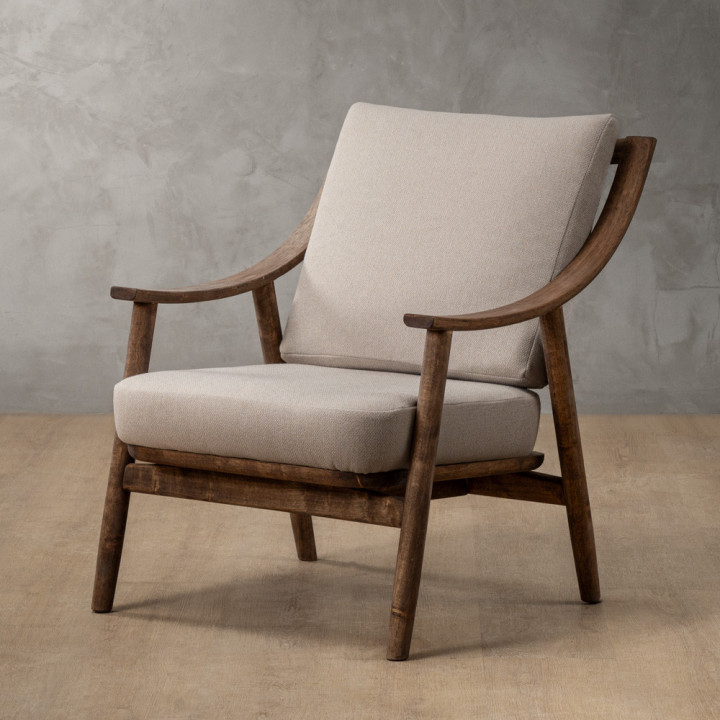 Mariclaire Fabric Armchair - Nordic Sand - 1