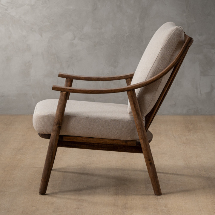Mariclaire Fabric Armchair - Nordic Sand - 5