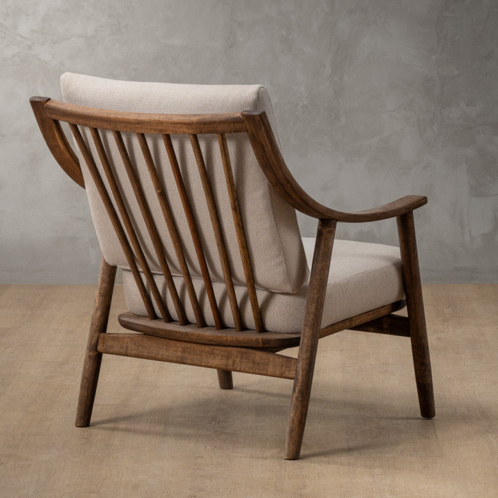 Mariclaire Fabric Armchair - Nordic Sand - 6
