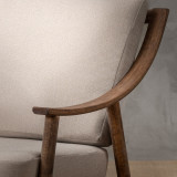Mariclaire Fabric Armchair - Nordic Sand - 8