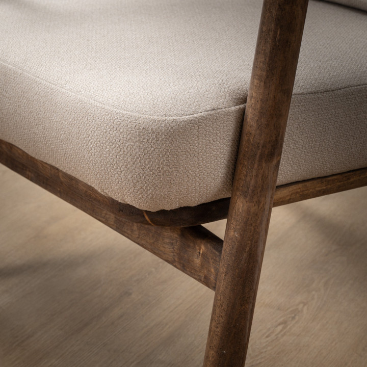Mariclaire Fabric Armchair - Nordic Sand - 9
