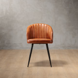 Monet Leather Dining Chair - Bourbon - 2
