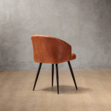 Monet Leather Dining Chair - Bourbon - 4